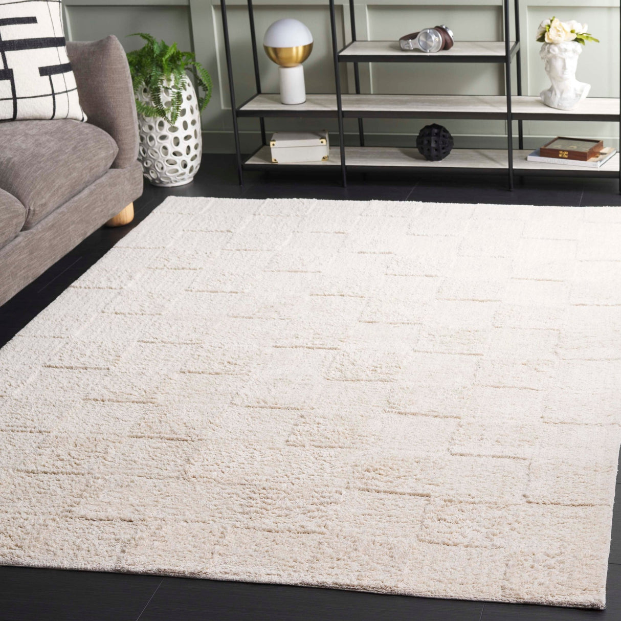 Safavieh Easy Care Ecr222A Ivory Rug - Safavieh - ecr222a - 8