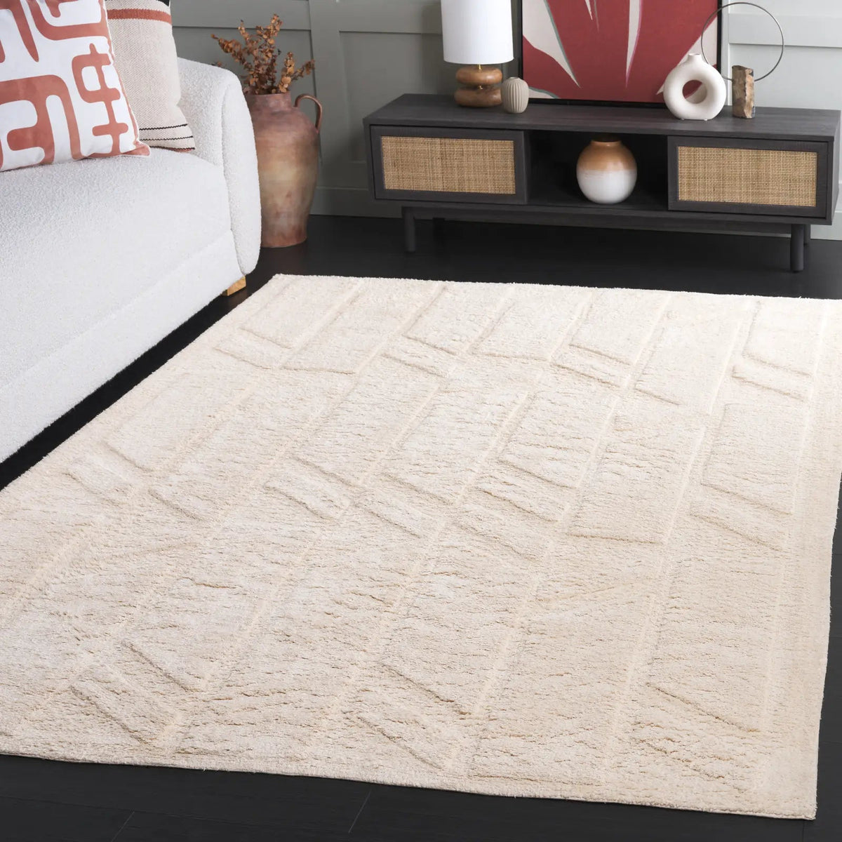 Safavieh Easy Care 4'-0" x 6'-0" Rug in Ivory