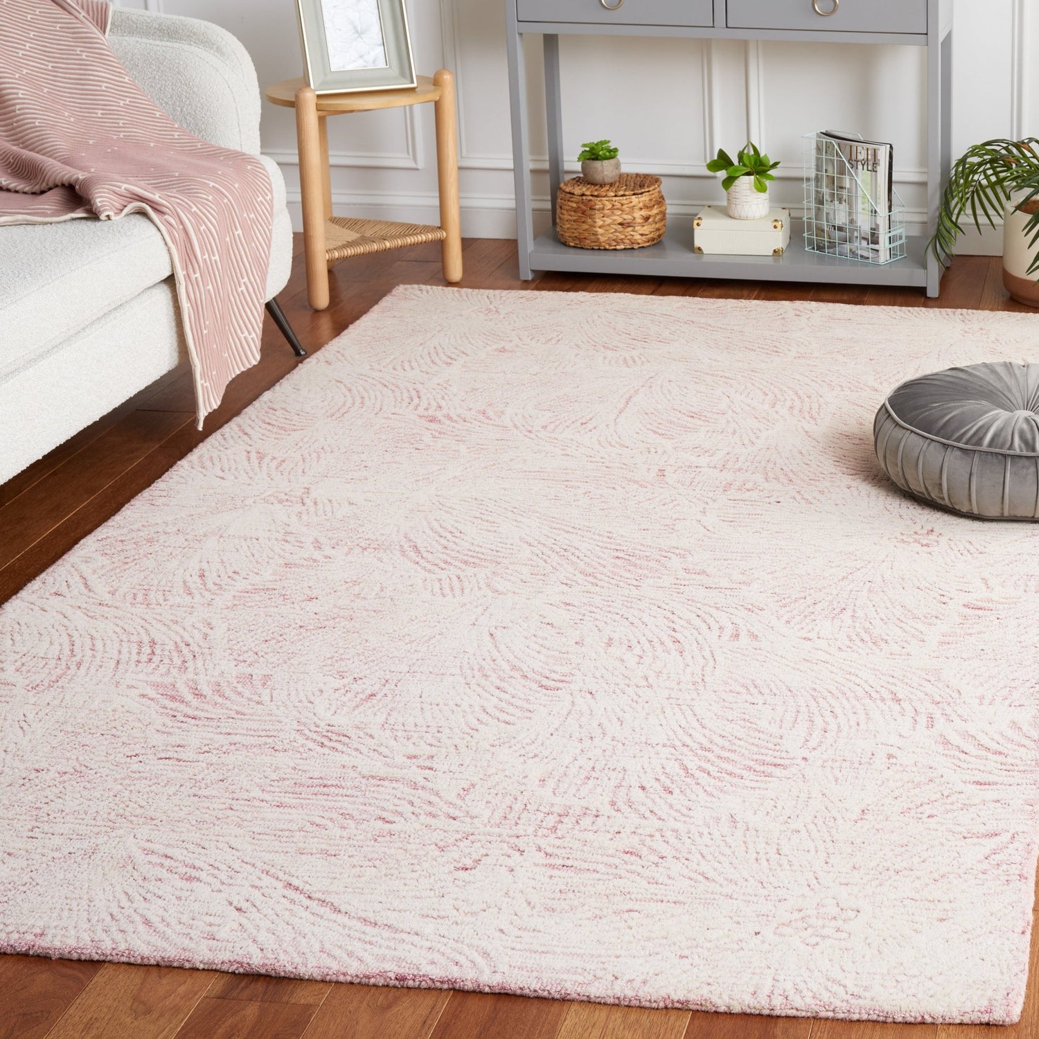 Safavieh Ebony Ebn101U Pink/Ivory Rug - Safavieh - ebn101u - 3