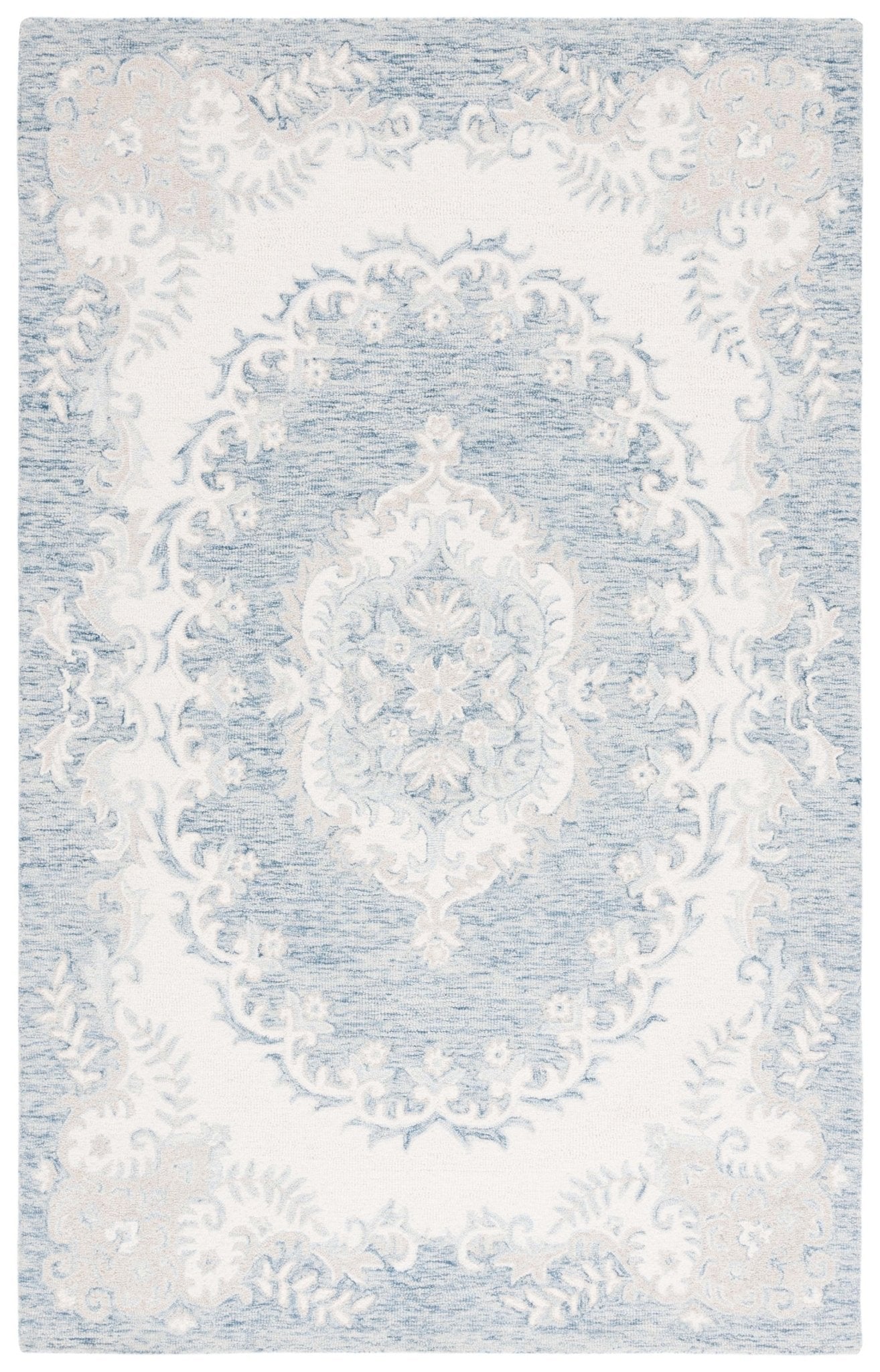 Safavieh Ebony Ebn121L Dark Blue/Ivory Rug - Safavieh - ebn121l - 3