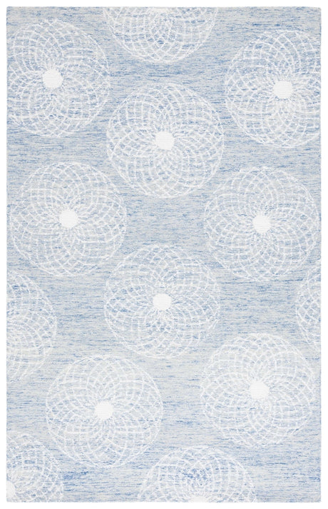Safavieh Ebony Ebn133M Blue/Ivory Rug - Safavieh - ebn133m - 3