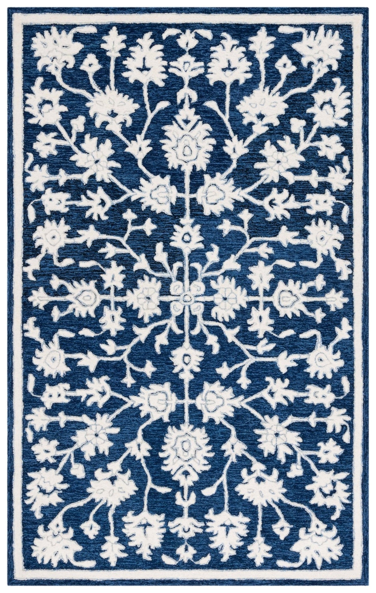 Safavieh Ebony Ebn134N Navy/Ivory Rug - Safavieh - ebn134n - 3