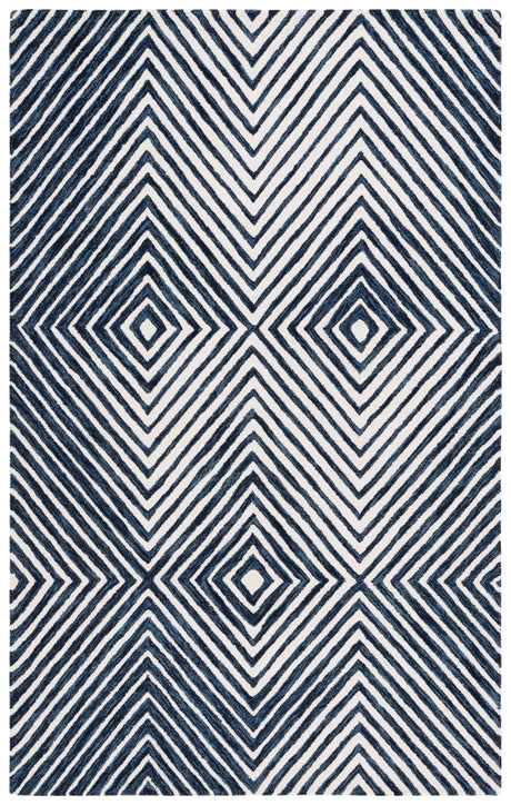 Safavieh Ebony Ebn150N Navy/Ivory Rug - Safavieh - ebn150n - 3
