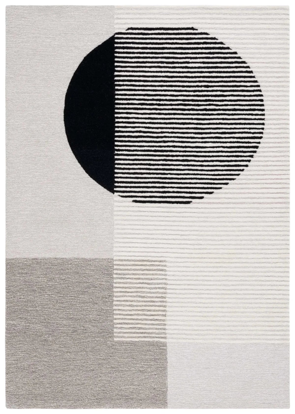 Safavieh Ebony 4'-0" x 6'-0" Rug in Black / Ivory