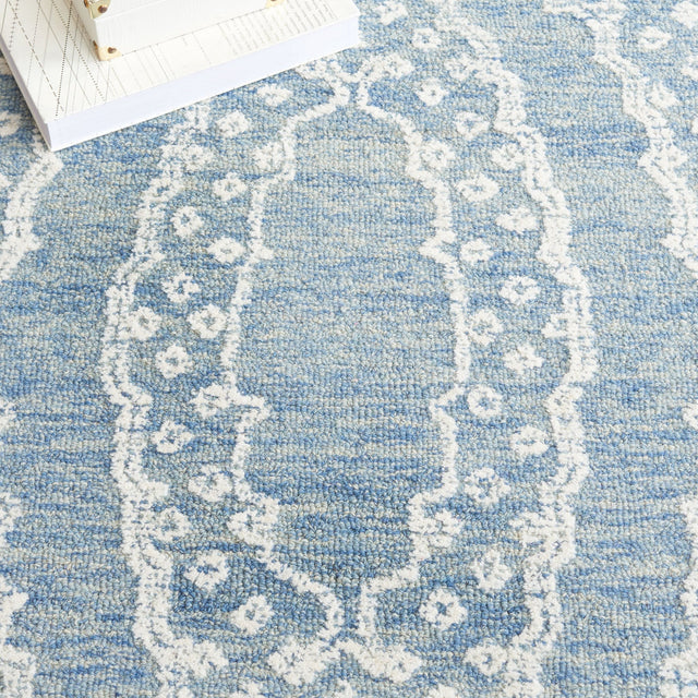 Safavieh Ebony Ebn306N Ivory/Navy Rug - Safavieh - ebn306n - 6r