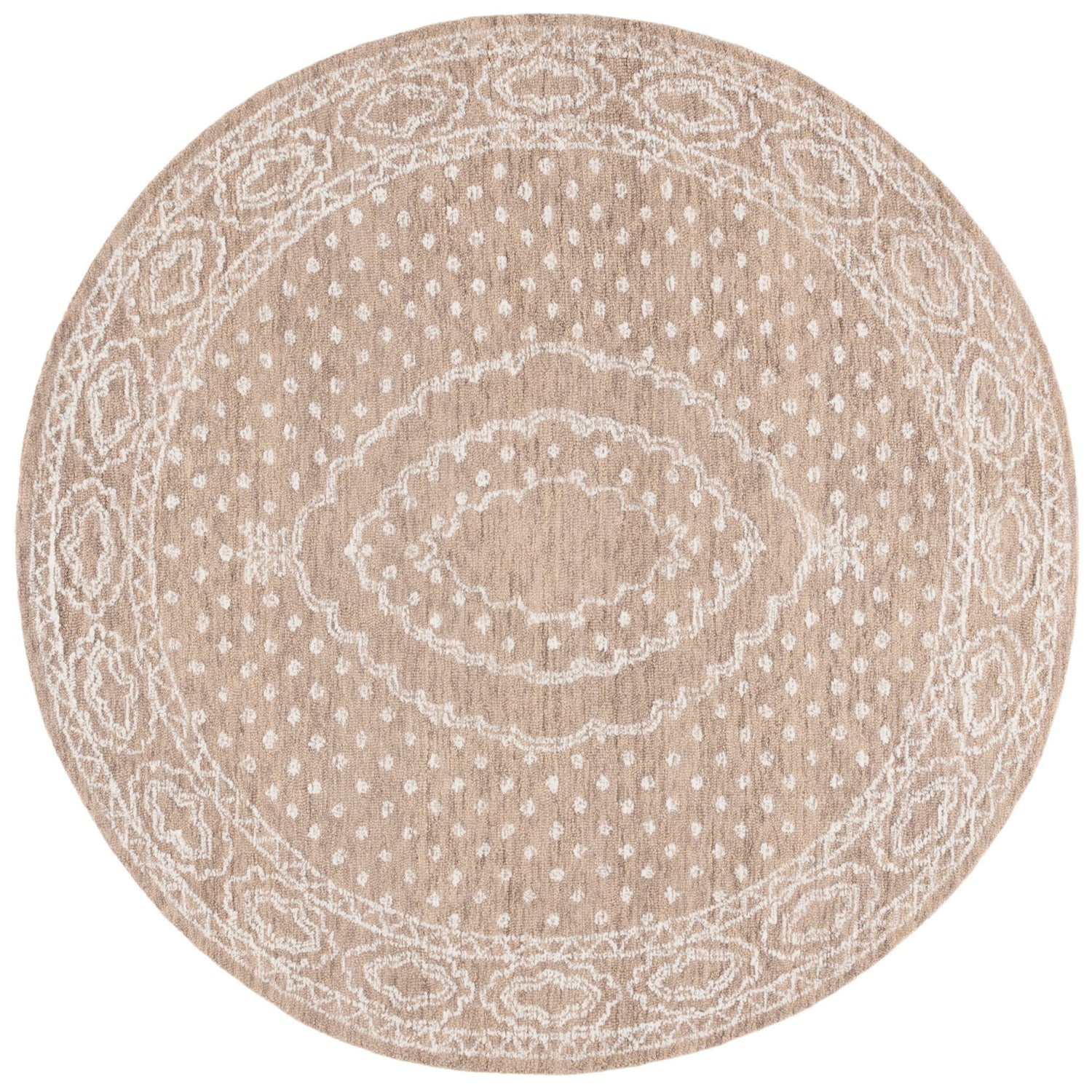 Safavieh Ebony Ebn306T Ivory/Brown Rug - Safavieh - ebn306t - 6r
