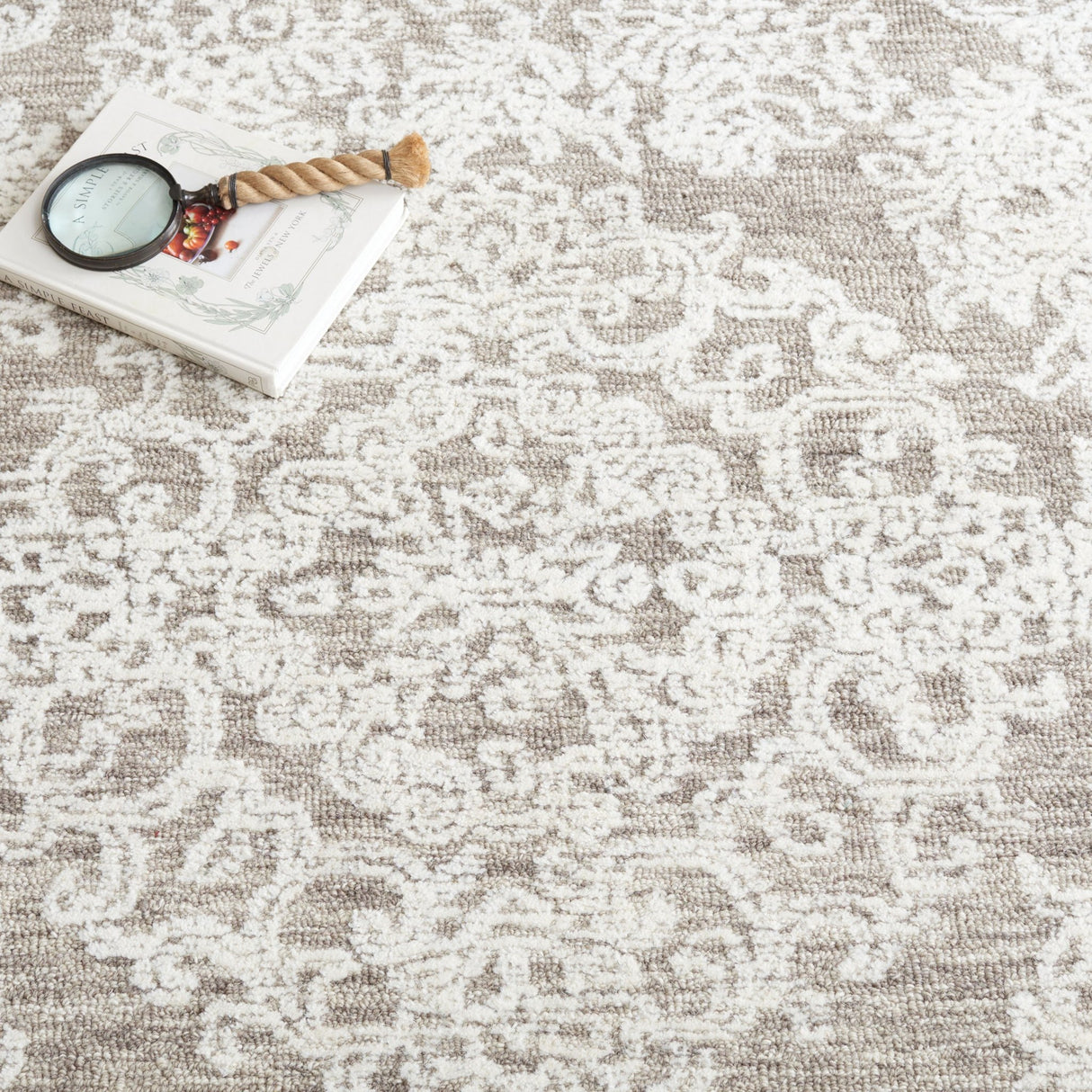 Safavieh Ebony Ebn308H Ivory/Dark Grey Rug - Safavieh - ebn308h - 6r