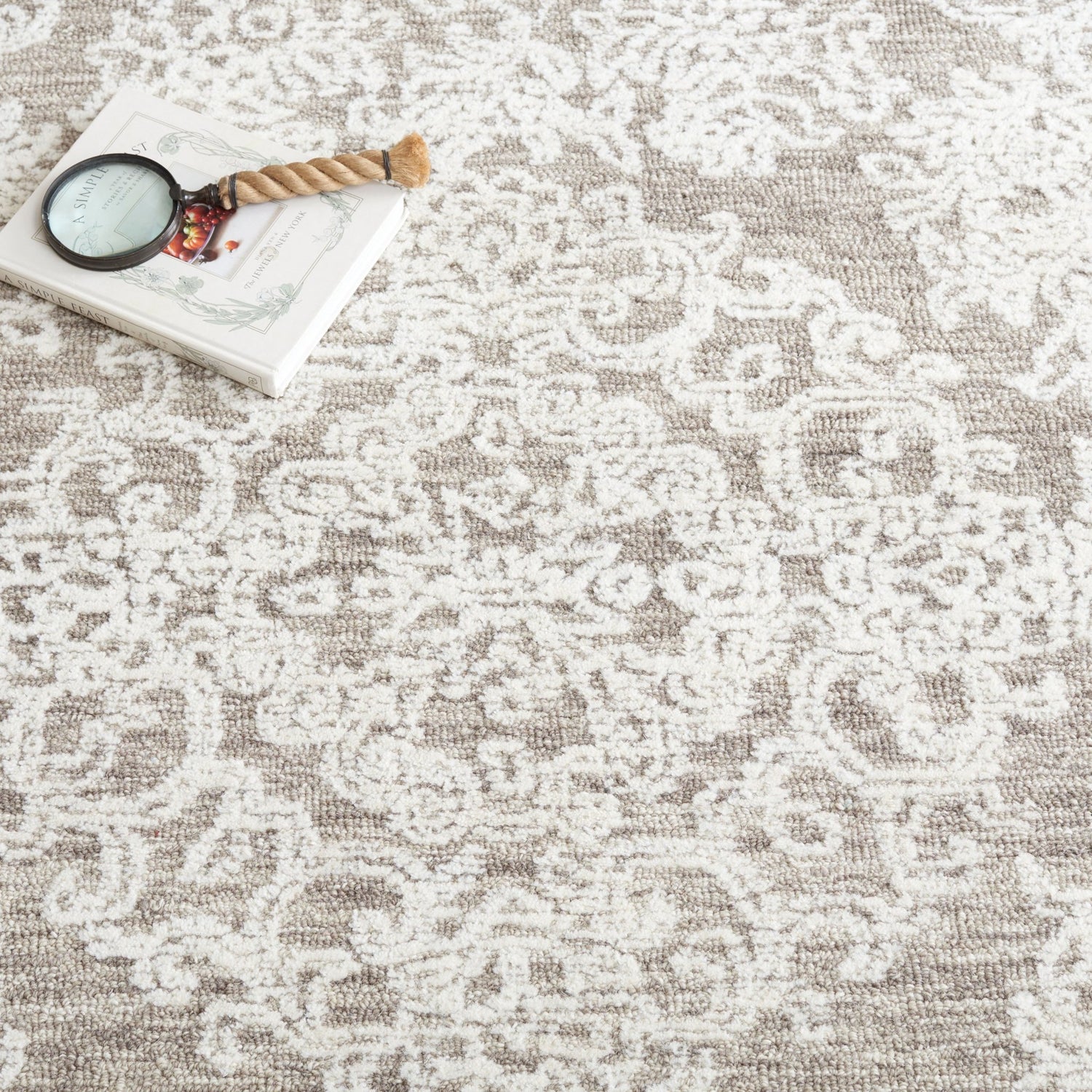 Safavieh Ebony Ebn308H Ivory/Dark Grey Rug - Safavieh - ebn308h - 6r