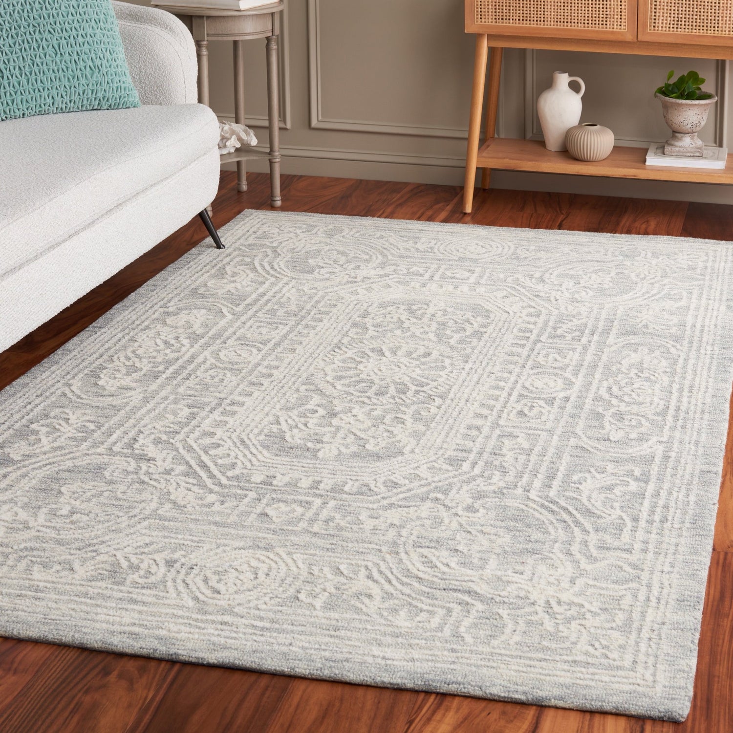 Safavieh Ebony Ebn310F Ivory/Grey Rug - Safavieh - ebn310f - 3