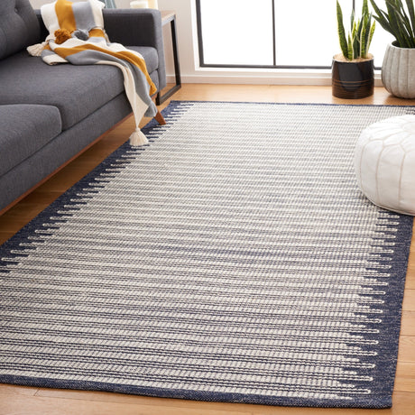 Safavieh Ebony Ebn312N Ivory/Navy Rug - Safavieh - ebn312n - 3
