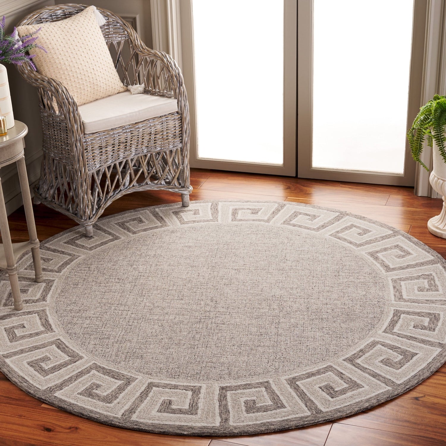 Safavieh Ebony Ebn354G Dark Grey/Ivory Rug - Safavieh - ebn354g - 6r