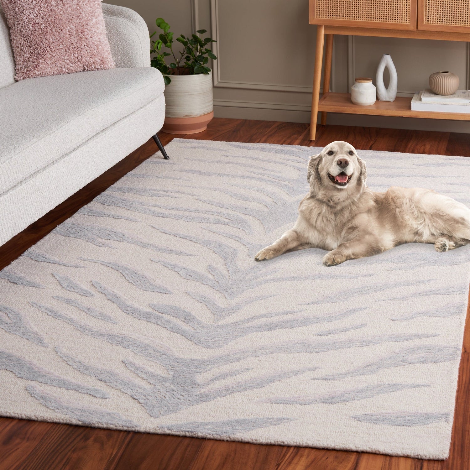 Safavieh Ebony Ebn603F Grey/Ivory Rug - Safavieh - ebn603f - 28