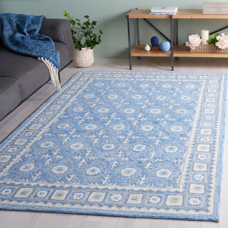 Safavieh Ebony Ebn651M Blue/Ivory Rug - Safavieh - ebn651m - 3