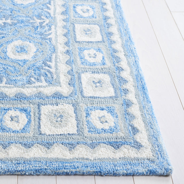 Safavieh Ebony Ebn651M Blue/Ivory Rug - Safavieh - ebn651m - 3