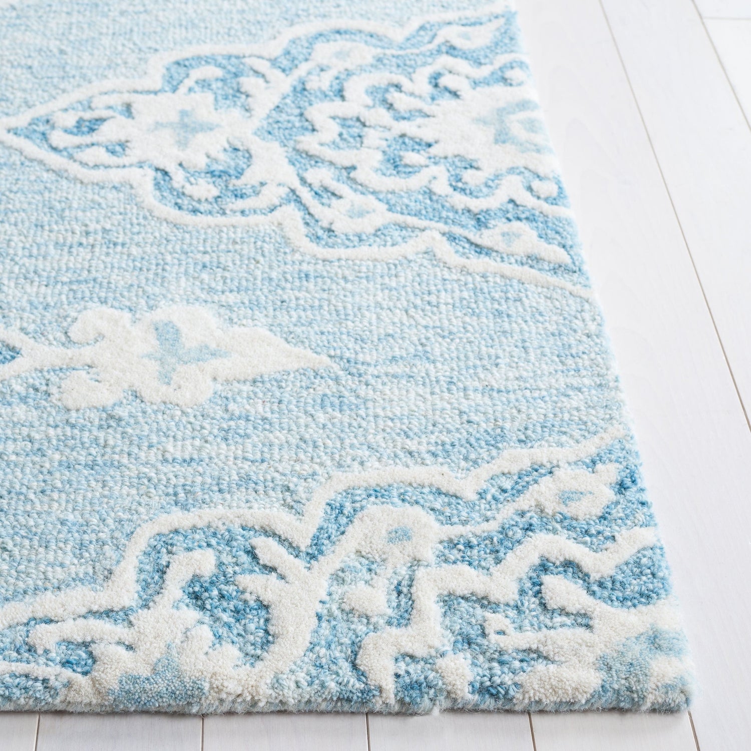Safavieh Ebony Ebn655M Ivory/Light Blue Rug - Safavieh - ebn655m - 3