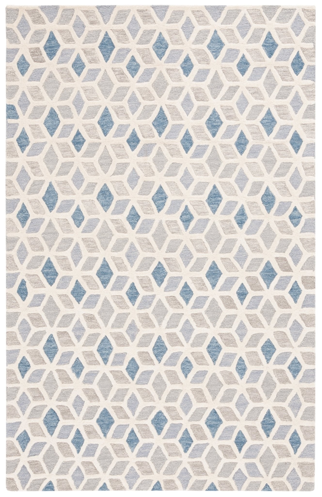 Safavieh Ebony Ebn656A Ivory/Blue Rug - Safavieh - ebn656a - 3