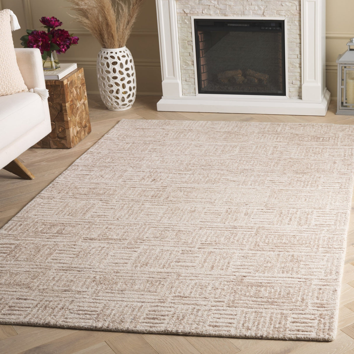 Safavieh Ebony Ebn907A Ivory/Brown Rug - Safavieh - ebn907a - 3
