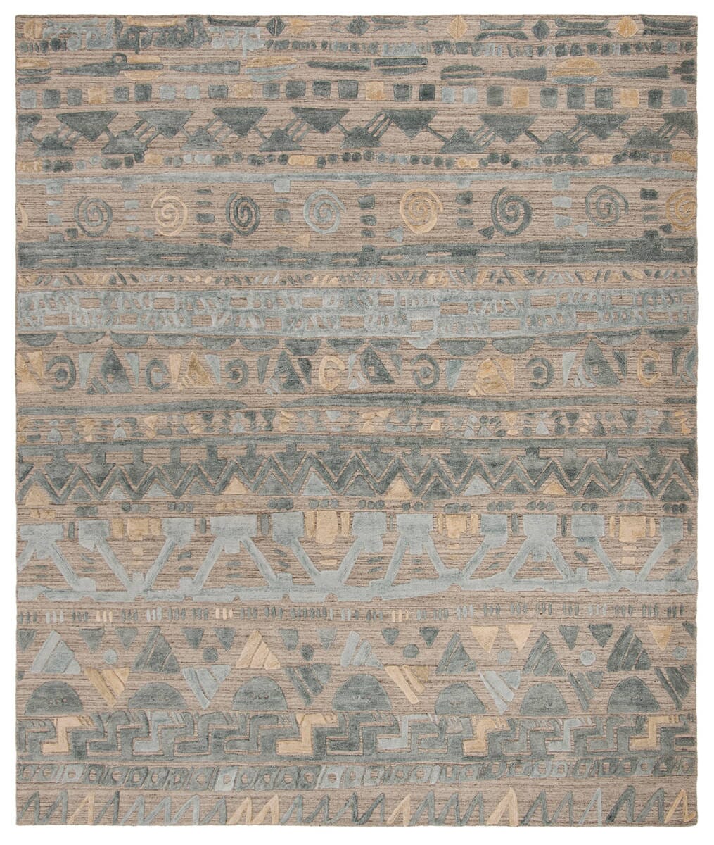 Safavieh Elements Elm181M Light Blue / Beige Rugs - Safavieh - elm181m - 6