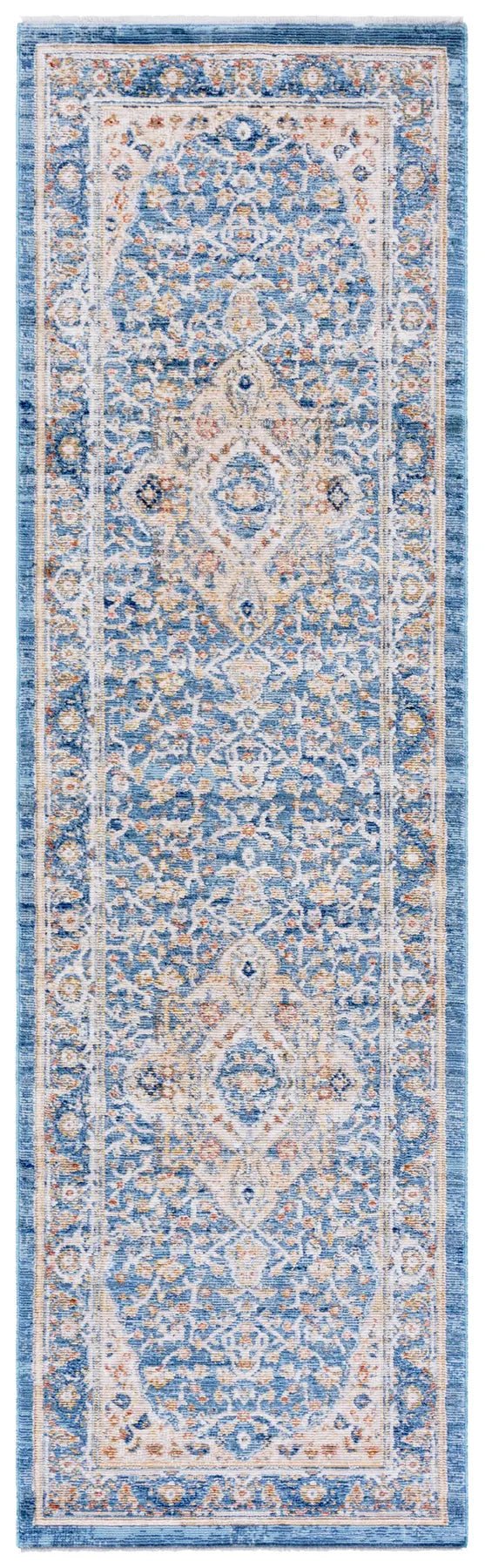 Safavieh Ellwood 2'-3" x 8'-0" Rug in Navy / Beige