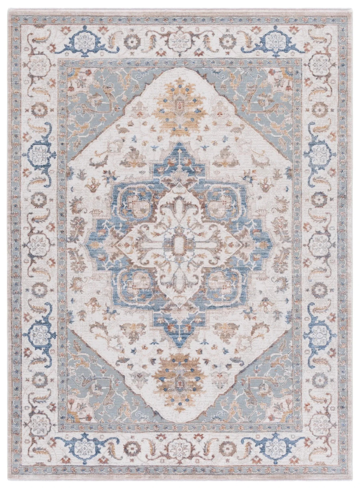 Safavieh Ellwood 4'-0" x 6'-0" Rug in Beige / Blue