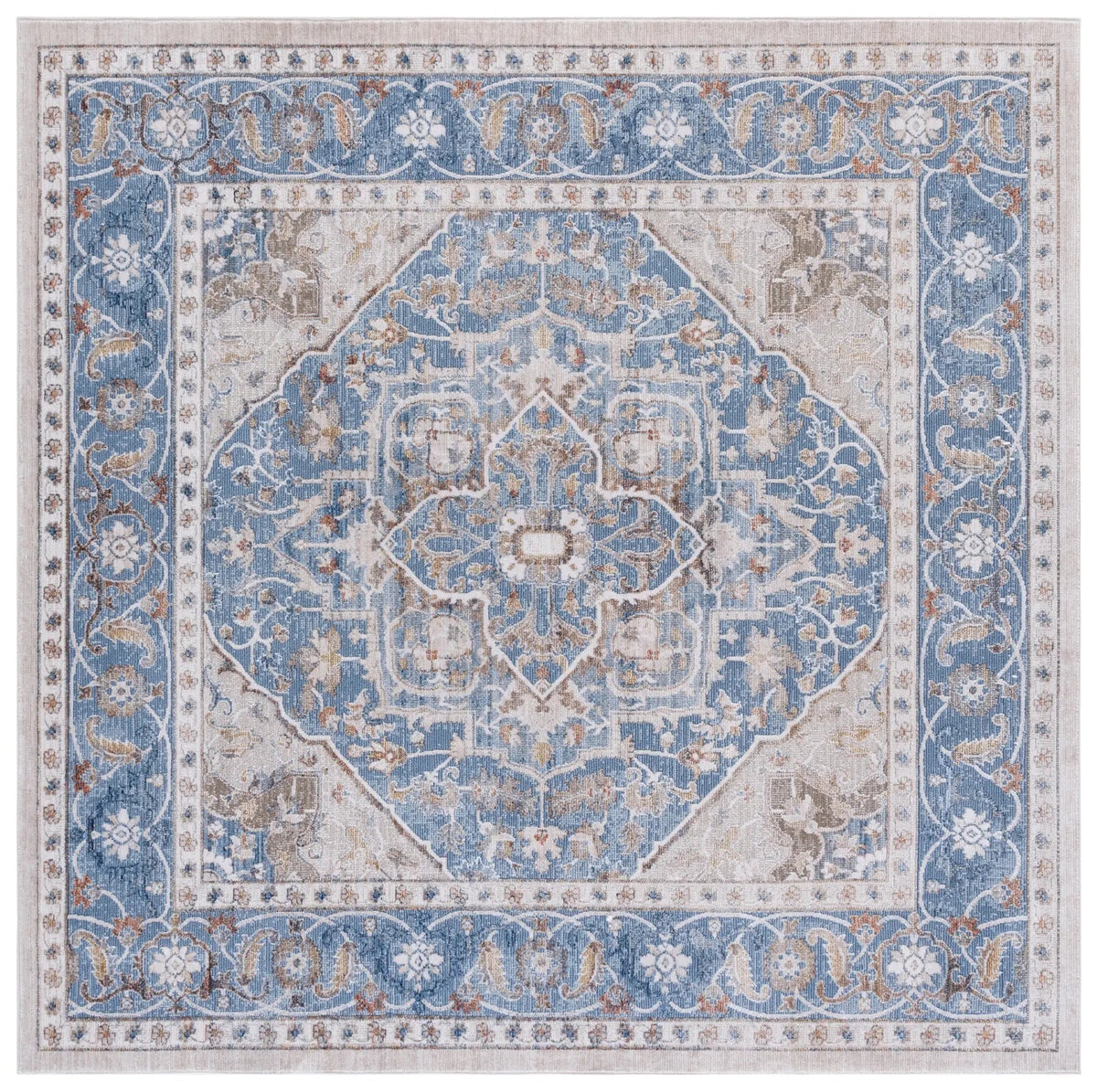 Safavieh Ellwood 6'-5" x 6'-5" Rug in Blue / Beige