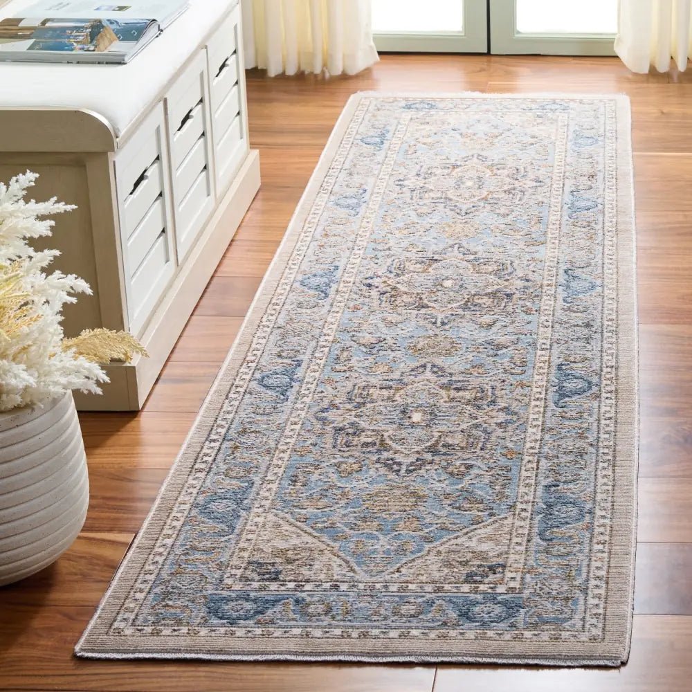 Safavieh Ellwood 2'-3" x 8'-0" Rug in Navy / Beige