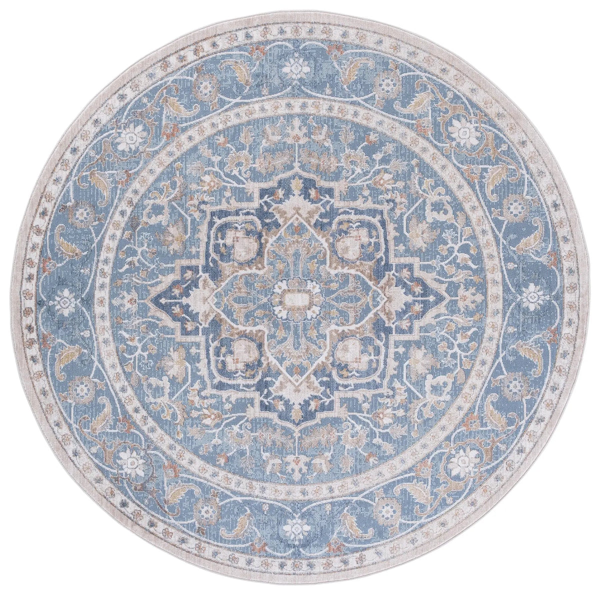 Safavieh Ellwood 6'-5" x 6'-5" Rug in Navy / Beige