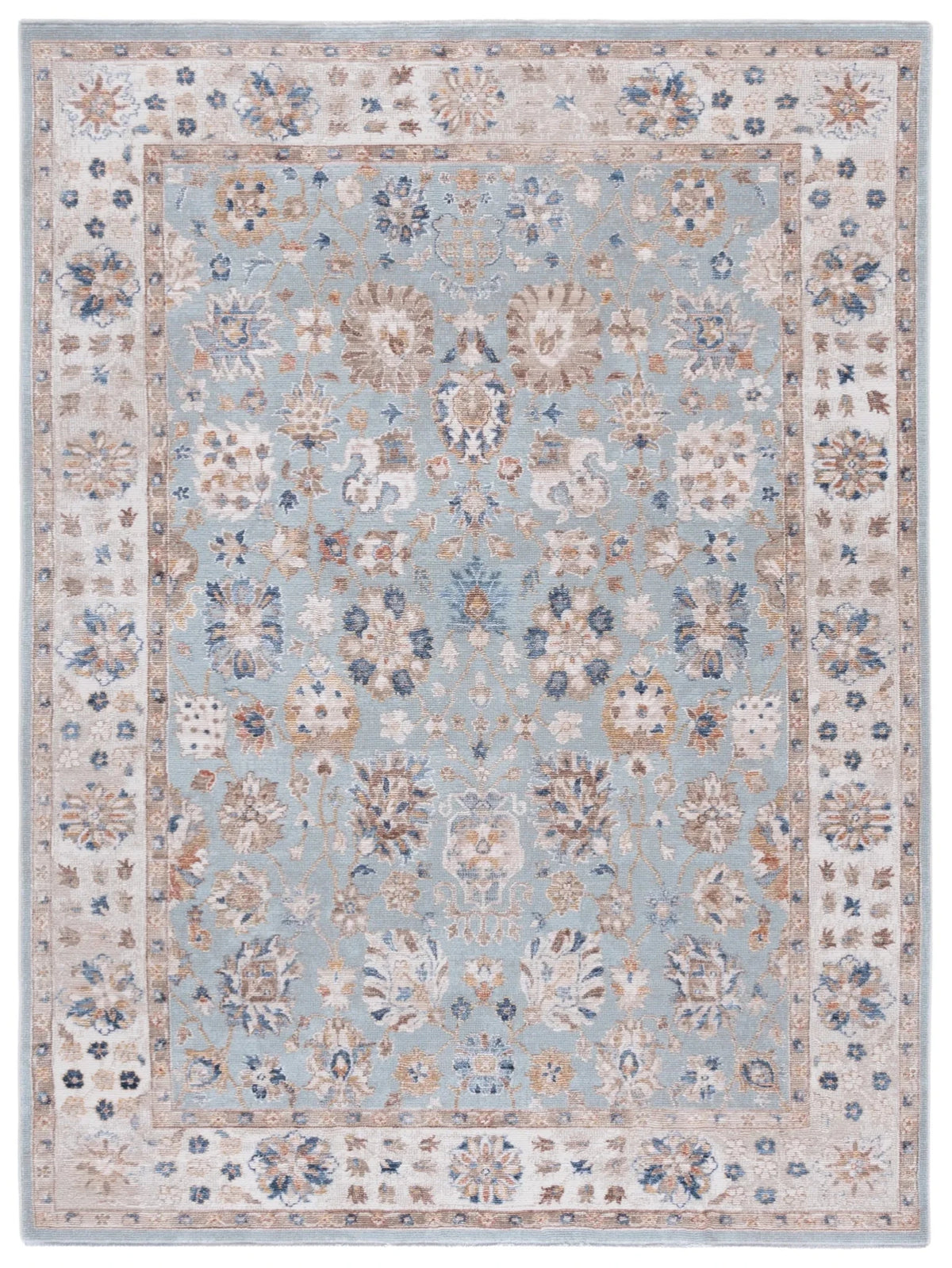 Safavieh Ellwood 4'-0" x 6'-0" Rug in Light Blue / Beige