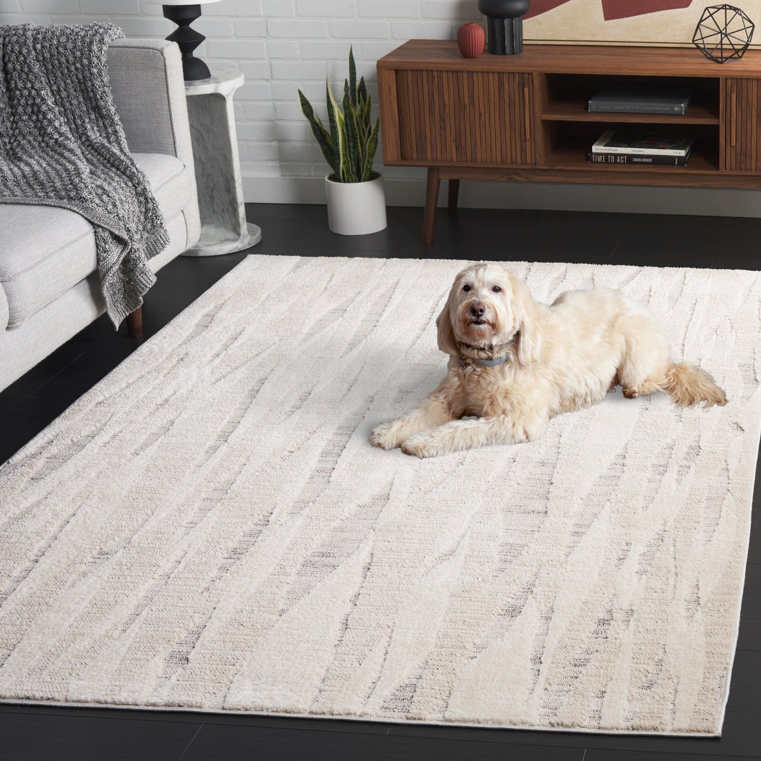 Safavieh Elmhurst Elh566A Ivory/Grey Rug - Safavieh - elh566a - 7r