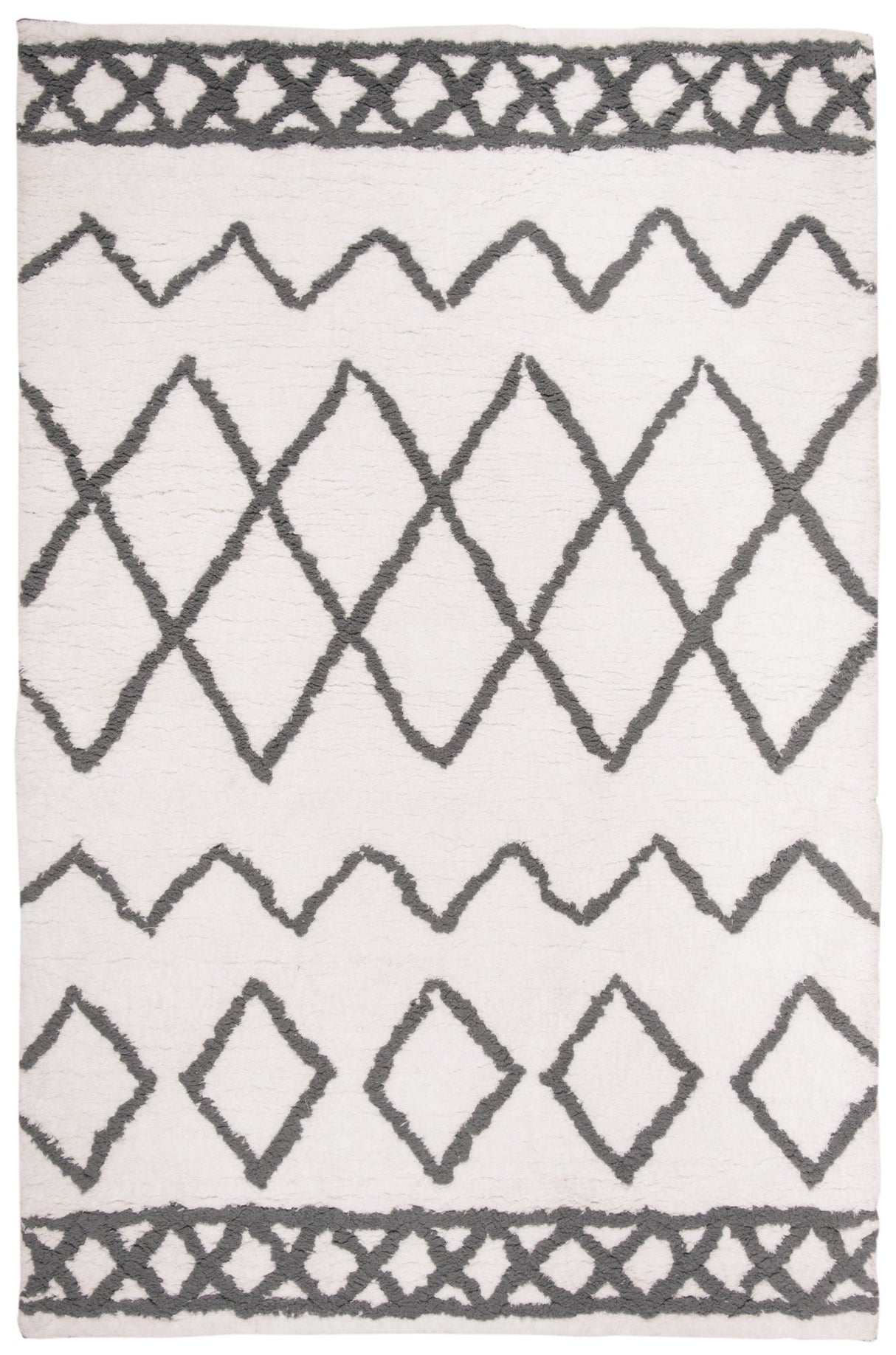 Safavieh Equinox Shag Eqs711A Cream/Grey Rugs - Safavieh - eqs711a - 3
