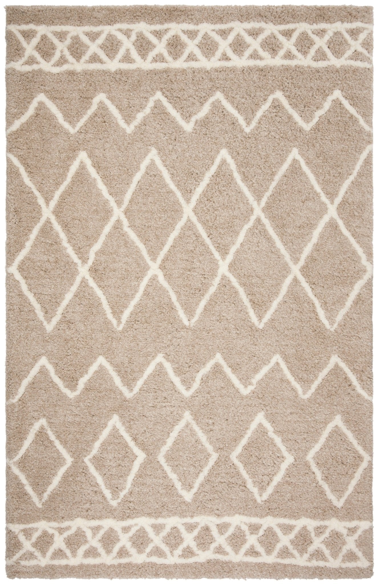 Safavieh Equinox Shag Eqs711B Beige/Ivory Rugs - Safavieh - eqs711b - 3