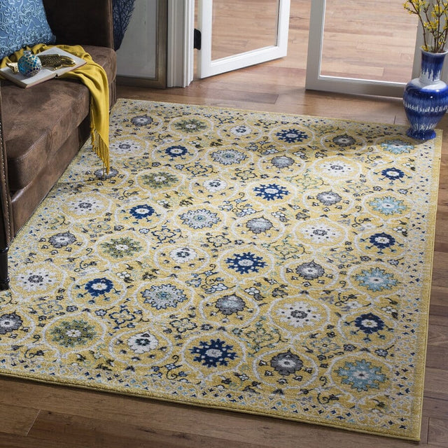 Safavieh Evoke Evk210B Gold / Ivory Rugs - Safavieh - evk210b - 6