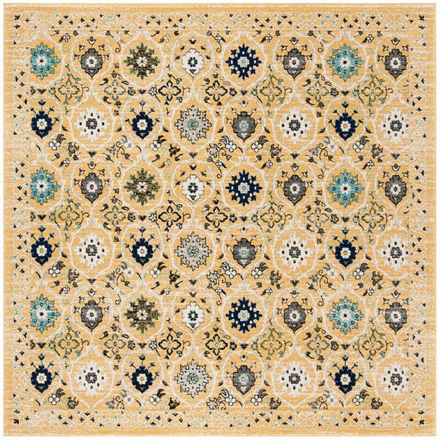 Safavieh Evoke Evk210B Gold / Ivory Rugs - Safavieh - evk210b - 7sq