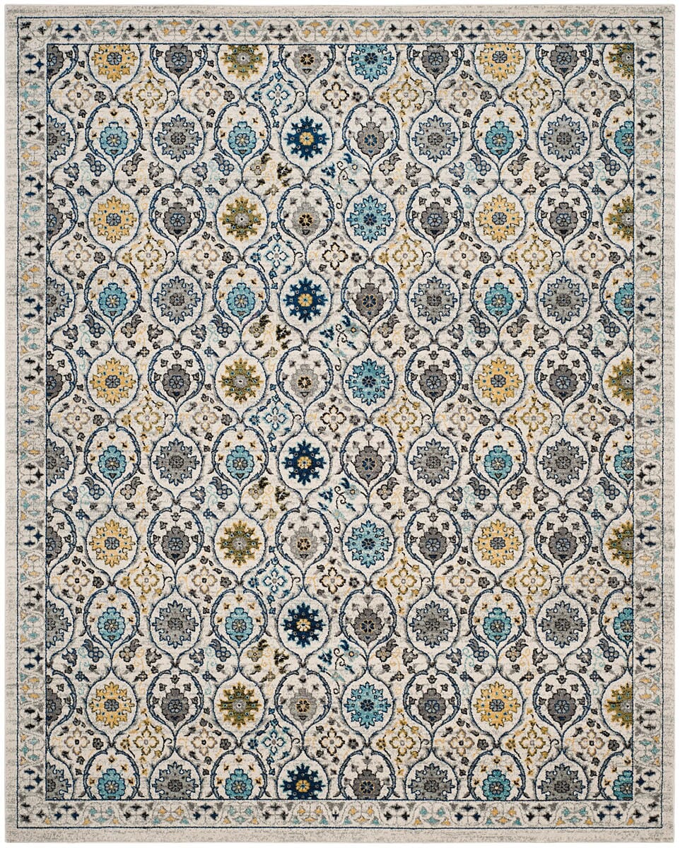 Safavieh Evoke Evk210C Ivory / Blue Rugs - Safavieh - evk210c - 3