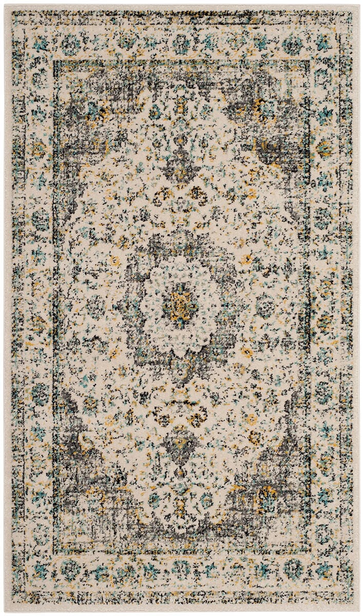 Safavieh Evoke Evk220B Grey / Gold Rugs - Safavieh - evk220b - 5r