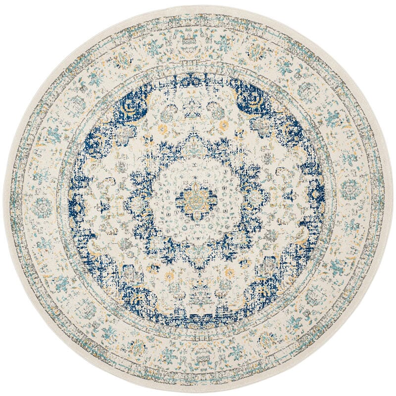 Safavieh Evoke Evk220C Ivory / Blue Rugs - Safavieh - evk220c - 5r
