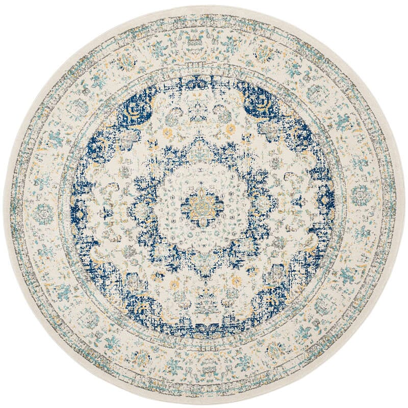 Safavieh Evoke Evk220C Ivory / Blue Rugs - Safavieh - evk220c - 9r