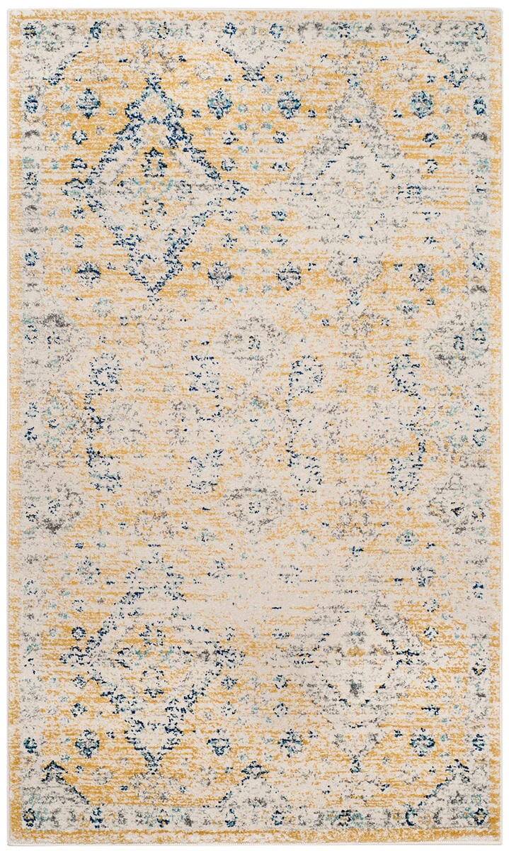 Safavieh Evoke Evk224B Gold / Ivory Rugs - Safavieh - evk224b - 24