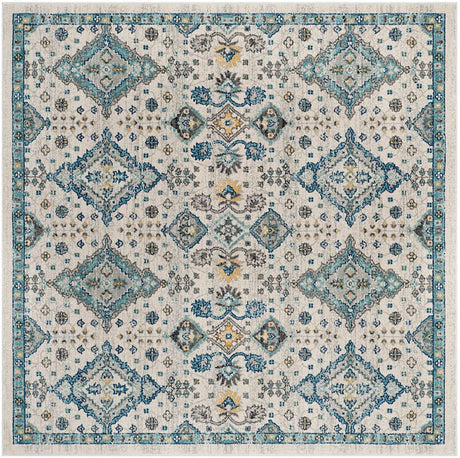 Safavieh Evoke Evk224C Ivory / Light Blue Rugs - Safavieh - evk224c - 7sq
