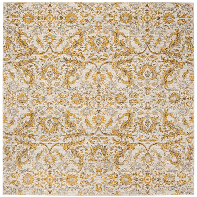 Safavieh Evoke Evk238S Ivory / Gold Rugs - Safavieh - evk238s - 7sq