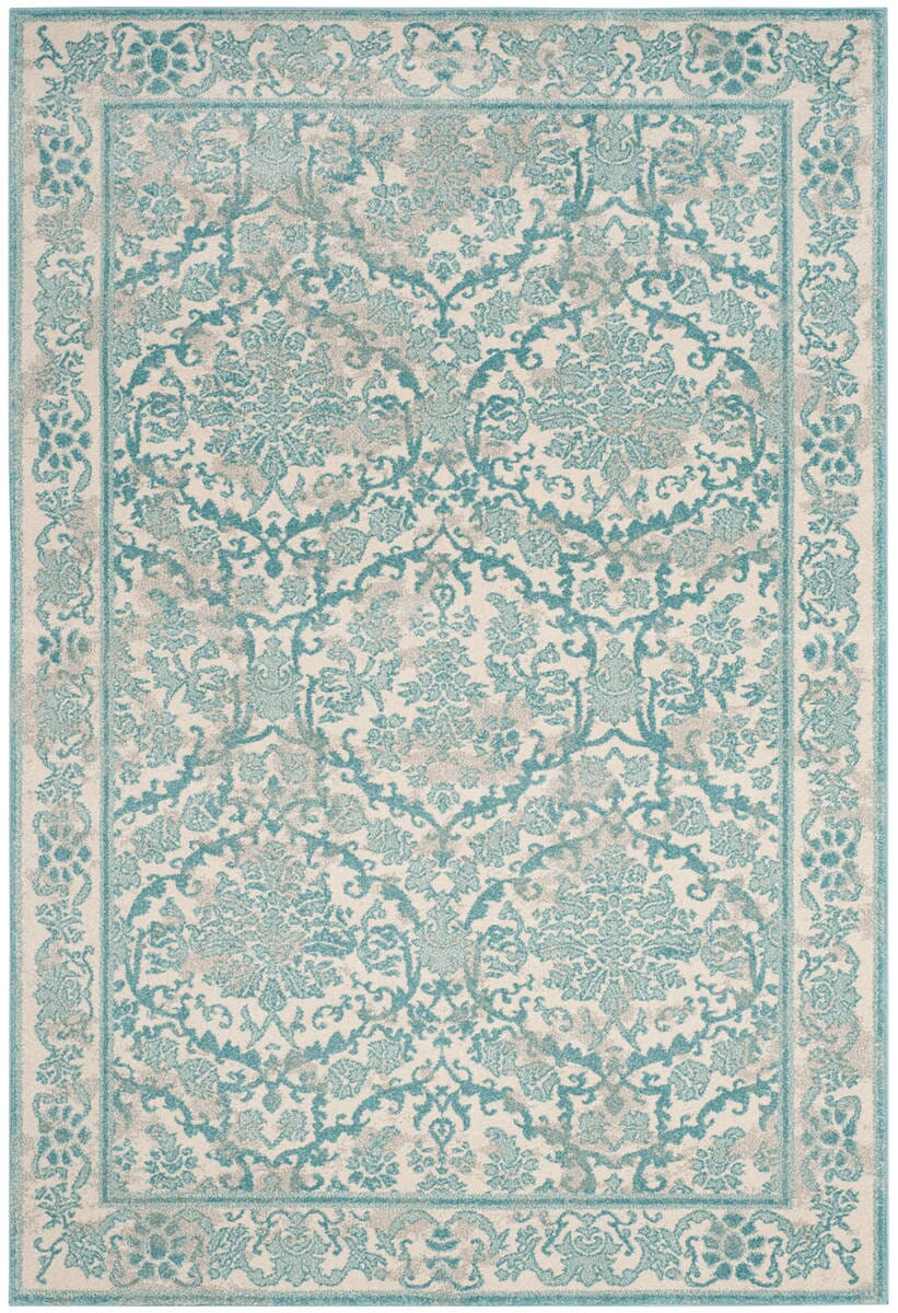 Safavieh Evoke Evk242C Ivory / Light Blue Rugs - Safavieh - evk242c - 24