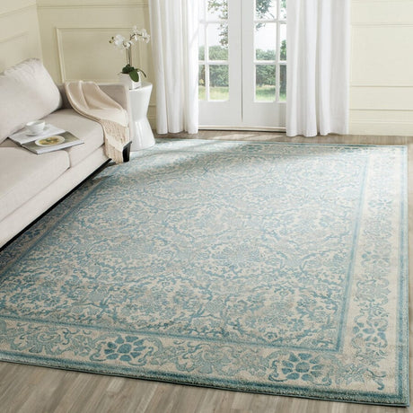 Safavieh Evoke Evk242C Ivory / Light Blue Rugs - Safavieh - evk242c - 24