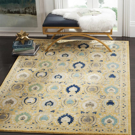 Safavieh Evoke Evk251B Gold / Ivory Rugs - Safavieh - evk251b - 3