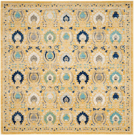 Safavieh Evoke Evk251B Gold / Ivory Rugs - Safavieh - evk251b - 7sq