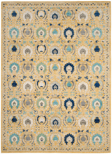 Safavieh Evoke Evk251B Gold / Ivory Rugs - Safavieh - evk251b - 7sq