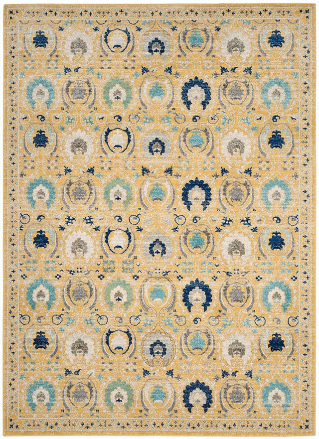 Safavieh Evoke Evk251B Gold / Ivory Rugs - Safavieh - evk251b - 7sq