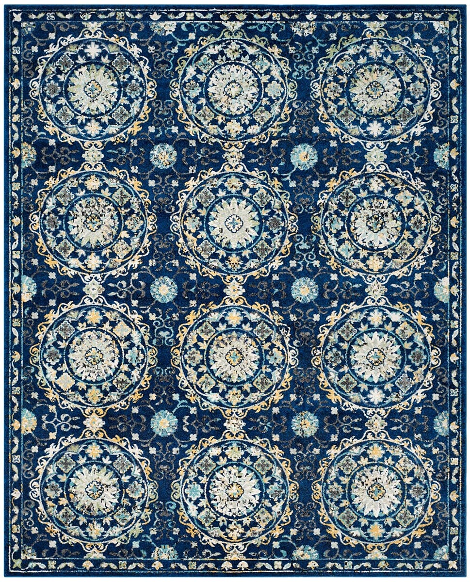 Safavieh Evoke Evk252A Navy / Ivory Rugs - Safavieh - evk252a - 3