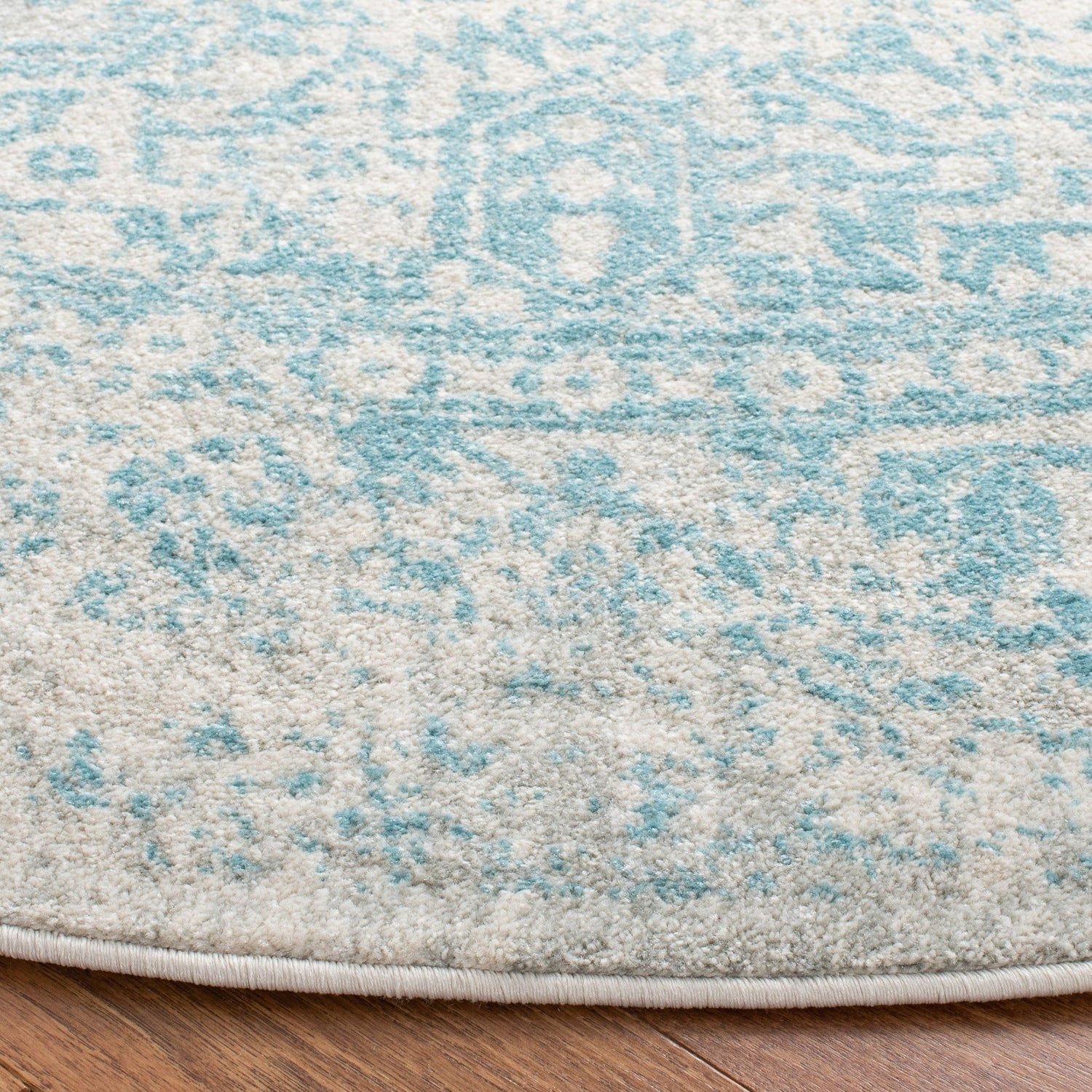 Safavieh Evoke Evk256J Ivory/Aqua Rugs - Safavieh - evk256j - 7r