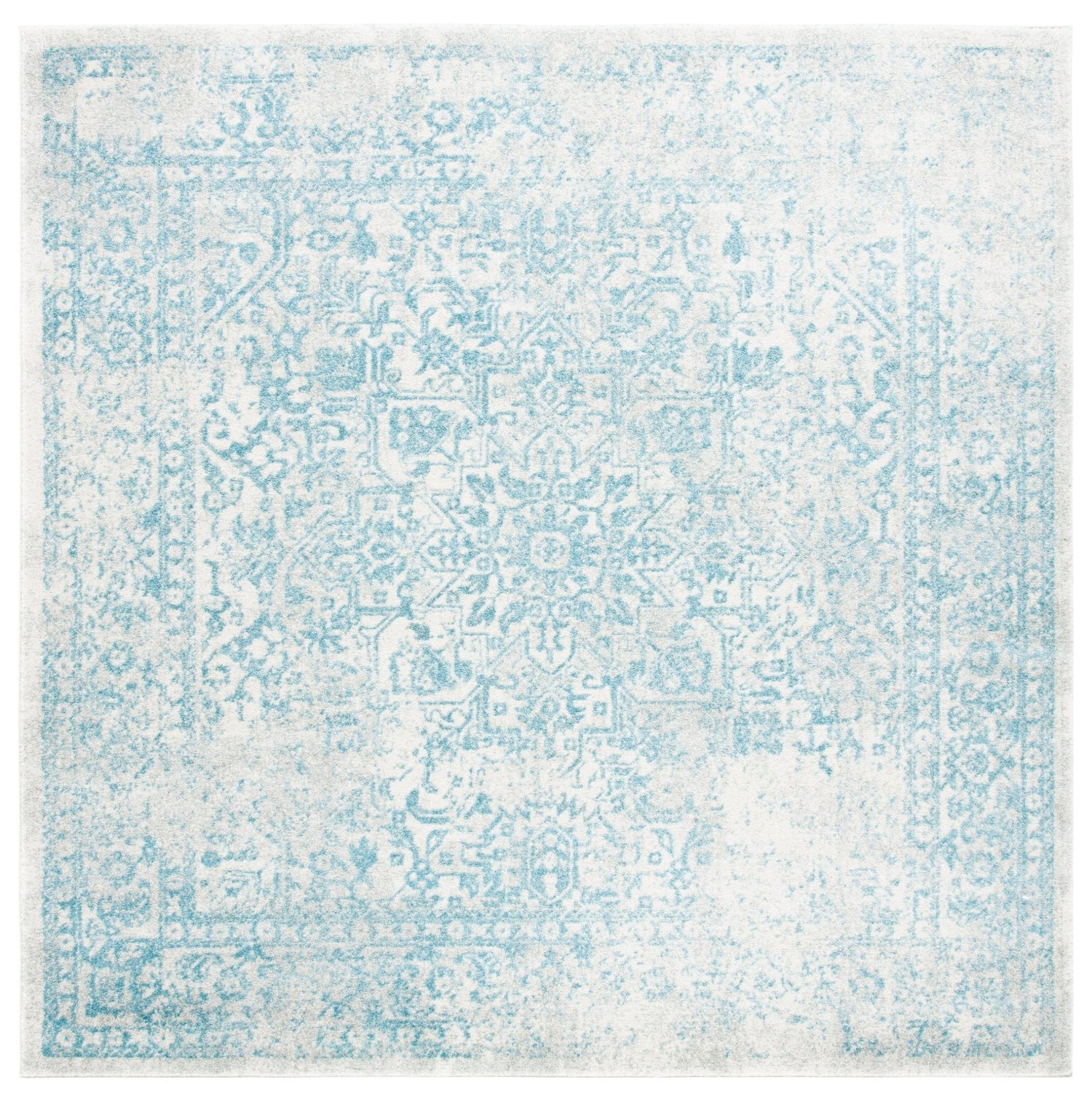 Safavieh Evoke Evk256J Ivory/Aqua Rugs - Safavieh - evk256j - 7sq