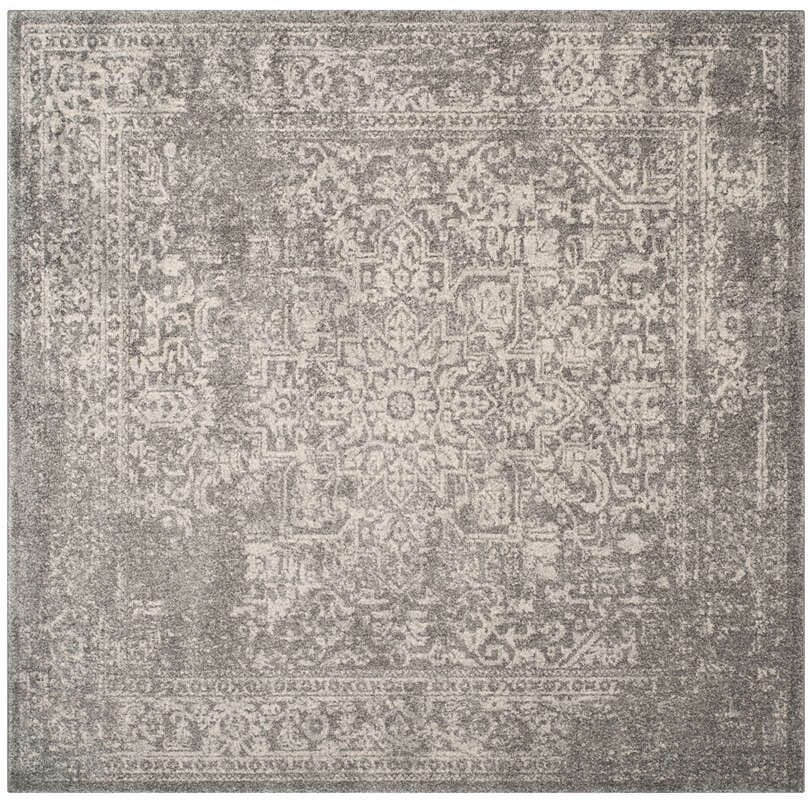 Safavieh Evoke Evk256S Silver / Ivory Rugs - Safavieh - evk256s - 5sq